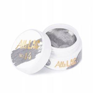AlleLac Art Gel Nr 14 Pasta do zdobień HEMA/Di-HEMA Free kolor srebrny 5g