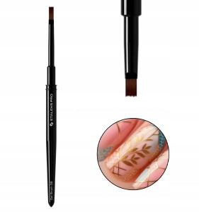 Staleks NBE-08 Pędzelek do żelu EXPERT szerokość 6mm długość 10mm