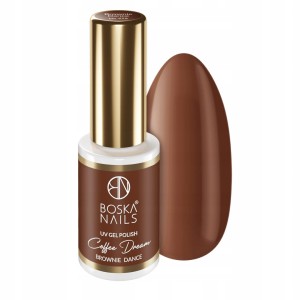 Boska Nails Coffee Dream 572 Brownie Dance Brązowy lakier hybrydowy 10ml