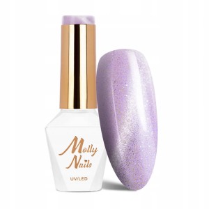 Molly Nails Blues Cat Eye Purples Pastel Nr 183 HEMA/Di-HEMA Free Lakier hybrydowy LED/UV Gel Polish 8g