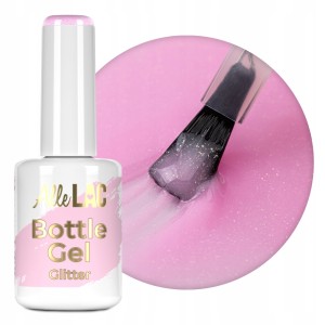 AlleLac Bottle Gel Lily Glimmer Żel do przedłużania paznokci z pędzelkiem w butelce 15g