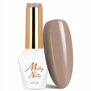 Molly Nails Choco Dreams Nr 352 Hazelnut Gel Polish HEMA/Di-HEMA Free Brązowy lakier hybrydowy LED/UV Gel Polish 8g