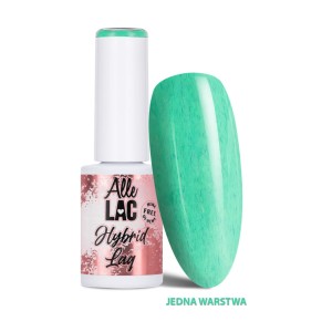 AlleLac Hybrid Lag Gel Polish Greens Mint Loop Zielony lakier hybrydowy do paznokci HEMA/Di-HEMA Free 6g