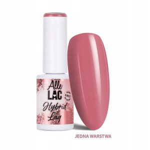 AlleLac Hybrid Lag Gel Polish Pinks Smoked Kiss Różowy lakier hybrydowy do paznokci HEMA/Di-HEMA Free 6g