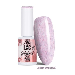 AlleLac Hybrid Lag Gel Polish Purples Cozy Lilac Fioletowo różowy lakier hybrydowy do paznokci HEMA/Di-HEMA Free 6g