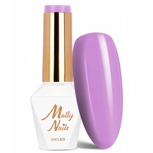Molly Nails Cocktails & Drinks Nr 16 Purple Rain Gel Polish HEMA/Di-HEMA Free Fioletowy lakier hybrydowy LED/UV 8g