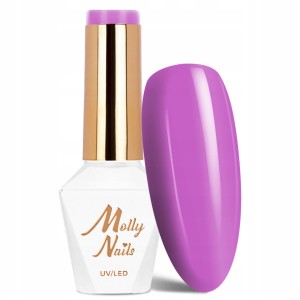 Molly Nails Cocktails & Drinks Nr 17 Purple Smoothie Gel Polish HEMA/Di-HEMA Free Fioletowy lakier hybrydowy LED/UV 8g