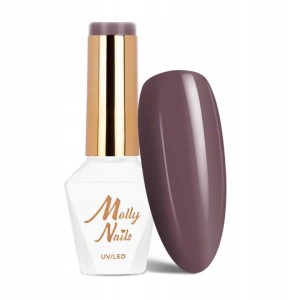 Molly Nails Delicate Woman Nr 61 Very Nice Gel Polish HEMA/Di-HEMA Free Brązowy lakier hybrydowy LED/UV 8g