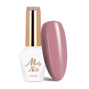 Molly Nails Delicate Woman Nr 63 Pleasant To The Touch Gel Polish HEMA/Di-HEMA Free Różowy lakier hybrydowy LED/UV 8g