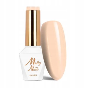 Molly Nails Delicate Woman Nr 68 A Subtle Woman Gel Polish HEMA/Di-HEMA Free Beżowy lakier hybrydowy LED/UV 8g