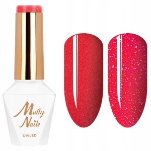 Molly Nails Flashing Lights Neon Nr 643 Wow Girl! HEMA/Di-HEMA Free Brokatowy lakier hybrydowy LED/UV Gel Polish 8g