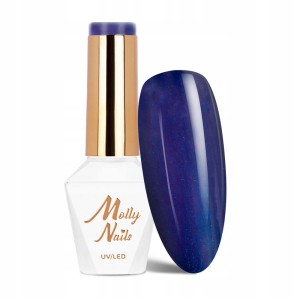 Molly Nails Story Time Nr 628 Magic Night Gel Polish HEMA/Di-HEMA Free Niebieski lakier hybrydowy LED/UV 8g