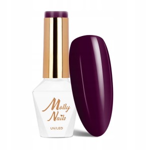 Molly Nails Energize 495 Miss Kiss Gel Polish HEMA/Di-HEMA Free Czerwony lakier hybrydowy LED/UV 8g