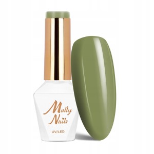 Molly Nails Rest & Relax 98 Just Chill Out Gel Polish HEMA/Di-HEMA Free Zielony lakier hybrydowy LED/UV 8g