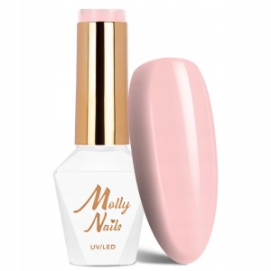 Molly Nails Wedding Yes, I Do 22 Perfect French Pink Gel Polish HEMA/Di-HEMA Free Różowy lakier hybrydowy LED/UV 8g