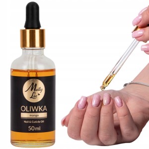 Molly Lac Nail & Cuticle Oil Mango Oliwka do pielęgnacji skórek i paznokci o zapachu mango z zakraplaczem 50ml
