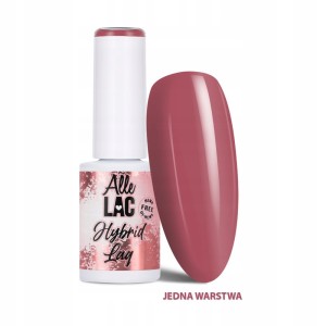 AlleLac Hybrid Lag Gel Polish Pinks Mocha Blush Różowo czerwony lakier hybrydowy do paznokci HEMA/Di-HEMA Free 6g