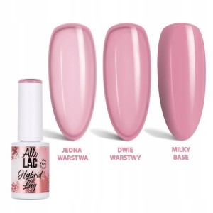 AlleLac Hybrid Lag Gel Polish Pinks Mocha Rose Różowy lakier hybrydowy do paznokci HEMA/Di-HEMA Free 6g