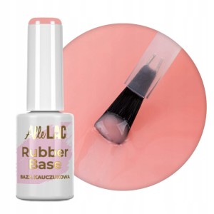 AlleLac Rubber Base 06 Juicy Peach Baza kauczukowa do paznokci HEMA/Di-HEMA Free 7g
