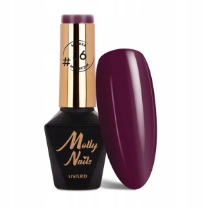 Molly Nails by Monika Mielniczuk Juicy J6 Fioletowy lakier hybrydowy LED/UV Gel Polish HEMA/Di-HEMA Free 8g