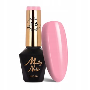 Molly Nails by Monika Mielniczuk Natural N6 Różowy lakier hybrydowy LED/UV Gel Polish HEMA/Di-HEMA Free 8g