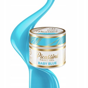 Boska Nails Picassini Paint Gel Baby Blue Błękitny żel do zdobień paznokci Nail Art 5ml