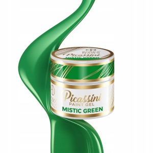 Boska Nails Picassini Paint Gel Mistic Green Zielony żel do zdobień paznokci Nail Art 5ml