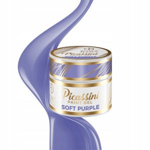 Boska Nails Picassini Paint Gel Soft Purple Fioletowy żel do zdobień paznokci Nail Art 5ml