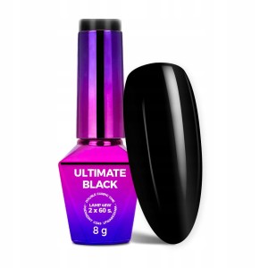 Molly Nails Ultimate Black Gel Polish HEMA/Di-HEMA Free Biały lakier hybrydowy LED/UV 8g