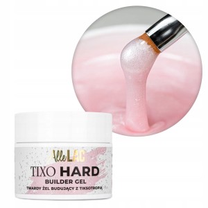 AlleLac Tixo Hard Builder Gel Sparkle Light Pink Różowy żel budujący twardy z tiksotropią i brokatem 45g