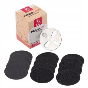 Dysk tarcza do pedicure Pododisk zestaw trzpień z dyskiem + nakładki tarcze wymienne XL 35mm