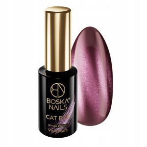 Boska Nails Cat Eye Viral 496 Mars Różowy lakier hybrydowy z efektem kociego oka 6ml