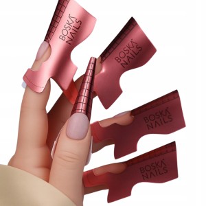 Boska Nails Szablony do przedłużania paznokci Nail Form Pink 500 sztuk