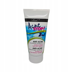 Larel Acne Stop! 2in1 Aktywny żel-peeling myjący 2w1 antybakteryjny i przeciwtrądzikowy 150ml