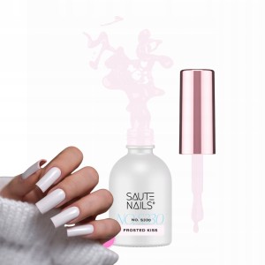 Saute Nails Sweet December S330 Frosted Kiss Mleczny różowy lakier hybrydowy do paznokci 8ml