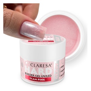 Claresa Hard&Easy Builder Gel Glam Pink Żel budujący samopoziomujący do paznokci 45g
