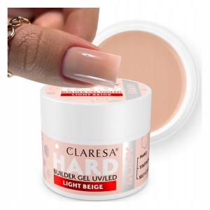 Claresa Hard&Easy Builder Gel Light Beige Żel budujący samopoziomujący do paznokci 45g
