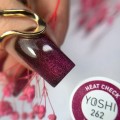 Yoshi Fireline Cat Eye 262 Heat Check HEMADi-HEMA Free malinowy lakier hybrydowy z efektem kociego oka 6ml 03.jpg