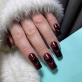 Yoshi Fireline Cat Eye 265 Hot Zone HEMADi-HEMA Free czerwony lakier hybrydowy z efektem kociego oka 6ml 06.jpg