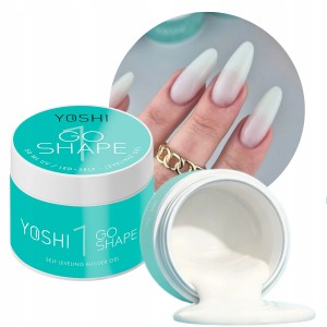 Yoshi Go Shape No1 Twardy żel do przedłużania paznokci samopoziomujący mleczny 50ml