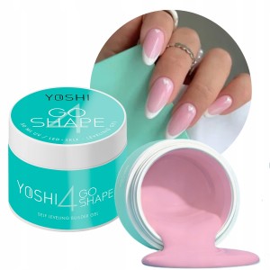 Yoshi Go Shape No4 Twardy żel do przedłużania paznokci samopoziomujący różowy 50ml