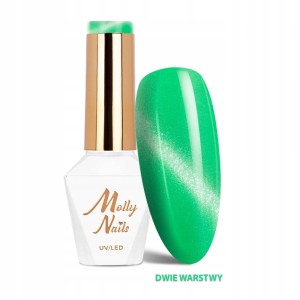 Lakier hybrydowy Cat Eye Pastel Molly Nails 271 Mist zielony 8 g