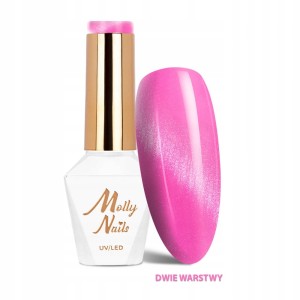 Lakier hybrydowy Cat Eye Pastel Molly Nails 274 Bubblegum różowy 8 g