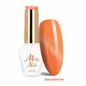 Lakier hybrydowy Cat Eye Pastel Molly Nails 276 Tangerine pomarańczowy 8 g