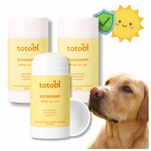 Totobi krem przeciwsłoneczny SPF 44 w sztyfcie – pierwszy na rynku psim filtr mineralny dla psa i kota 3 x 25 ml