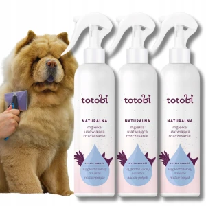 Totobi naturalna mgiełka do rozczesywania sierści psa i kota 3 x 300 ml