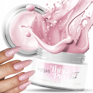 Yoshi Gel Thixo Pro ChampagnPinkde Żel budujący samopoziomujący do paznokci z tiksotropią 15ml