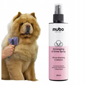 Mubo Dwufazowa Odżywka Spray do Rozczesywania i Nabłyszczania Sierści Psa i Kota 250 ml