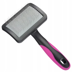 Blovi Small Soft Slicker Miękka Pudlówka do Czesania Małych Psów i Kotów Stalowe Piny 6,4x3,8 cm