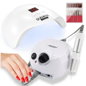 Zestaw do Manicure Lampa UV LED 48W Sunone Smart USB Sensor Frezarka Retoo 65W 30000 obr/min Manicure Pedicure